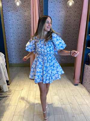 Floral puffy dress