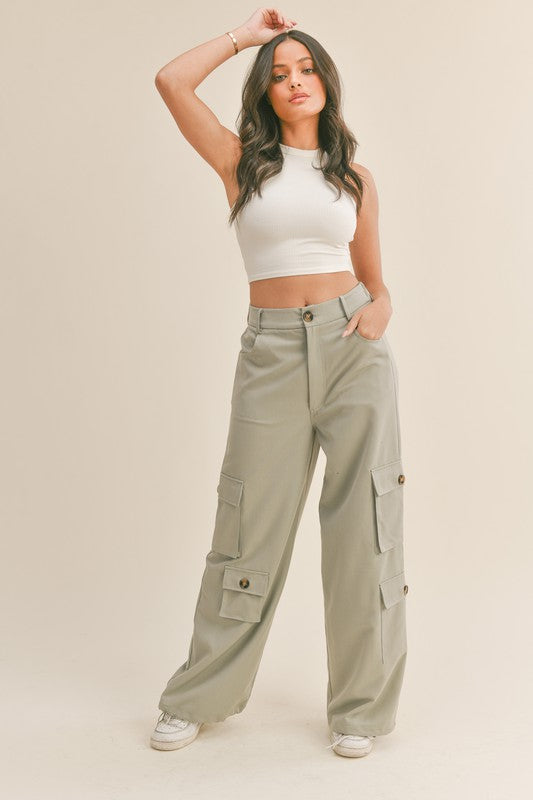 Sage cargo pants