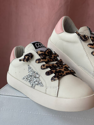Silver GG sneakers for kids