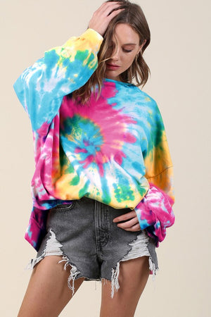 Tie dye pullover
