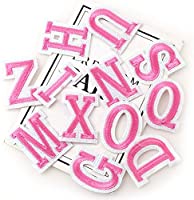 pink letter patch