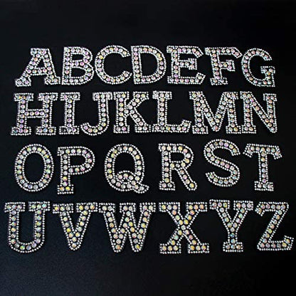 rhinestones letter patch