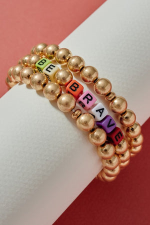 be brave bracelet  beads set