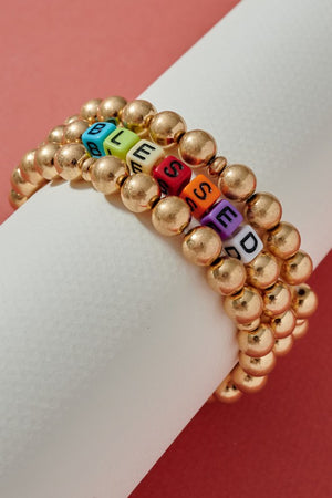 blessed beads bracelet set