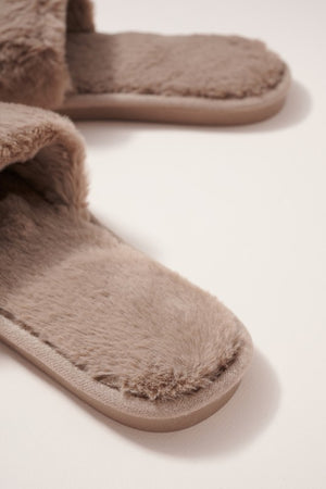 taupe slippers for loungewear