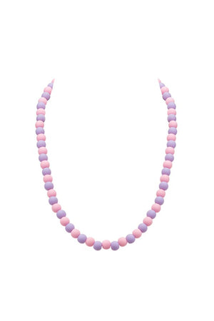 pink  & purple beads chain for girls