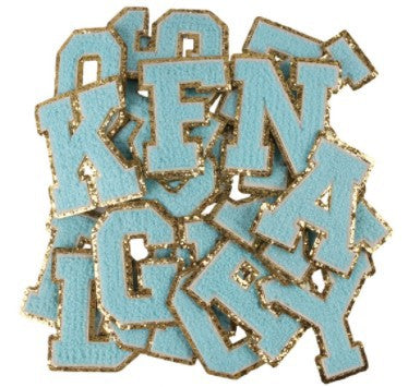 Aqua Glitter Patch