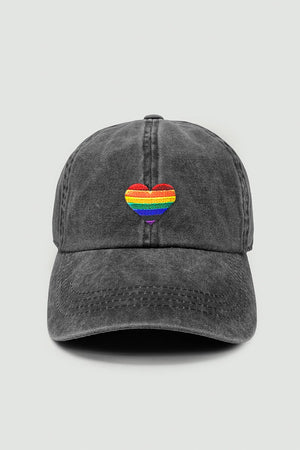 rainbow denim hat
