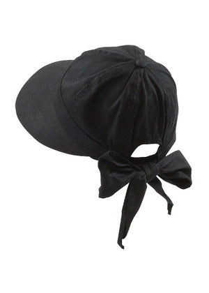 black woven visor
