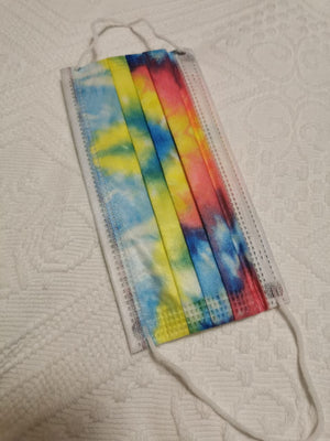 Tie dye face mask for adults