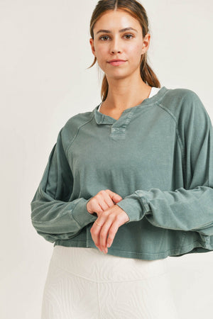 Green soft sweater