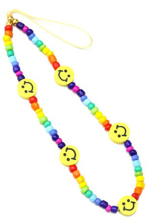 Smiley beaded charm for phone 26 junio