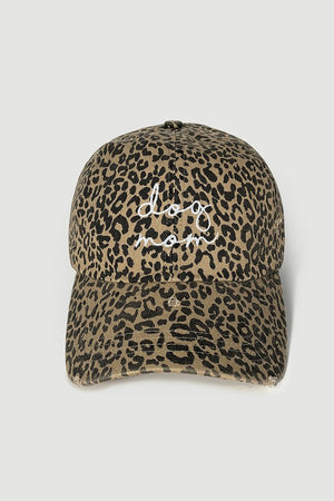 Leopard mom hat