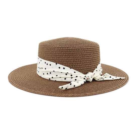 coffee polka dots hat