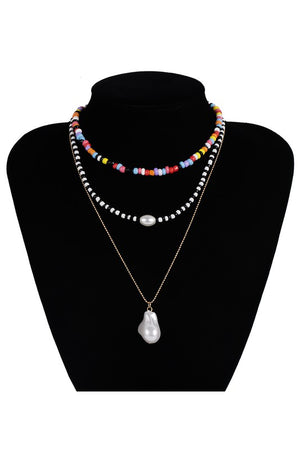 pearl & beads necklace