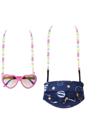 rainbow heart chain for girls