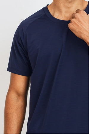 Navy tshirt for men dryfit loungewear