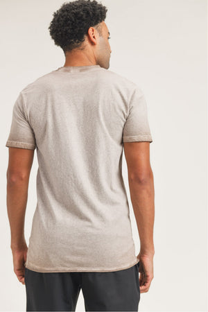 Nude washed tshirt for men