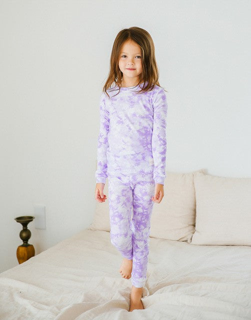 Lavender tie dye  pj for babies & kids