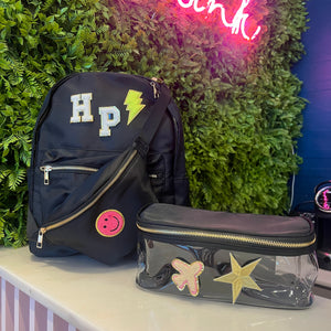 Black Nylon backpack