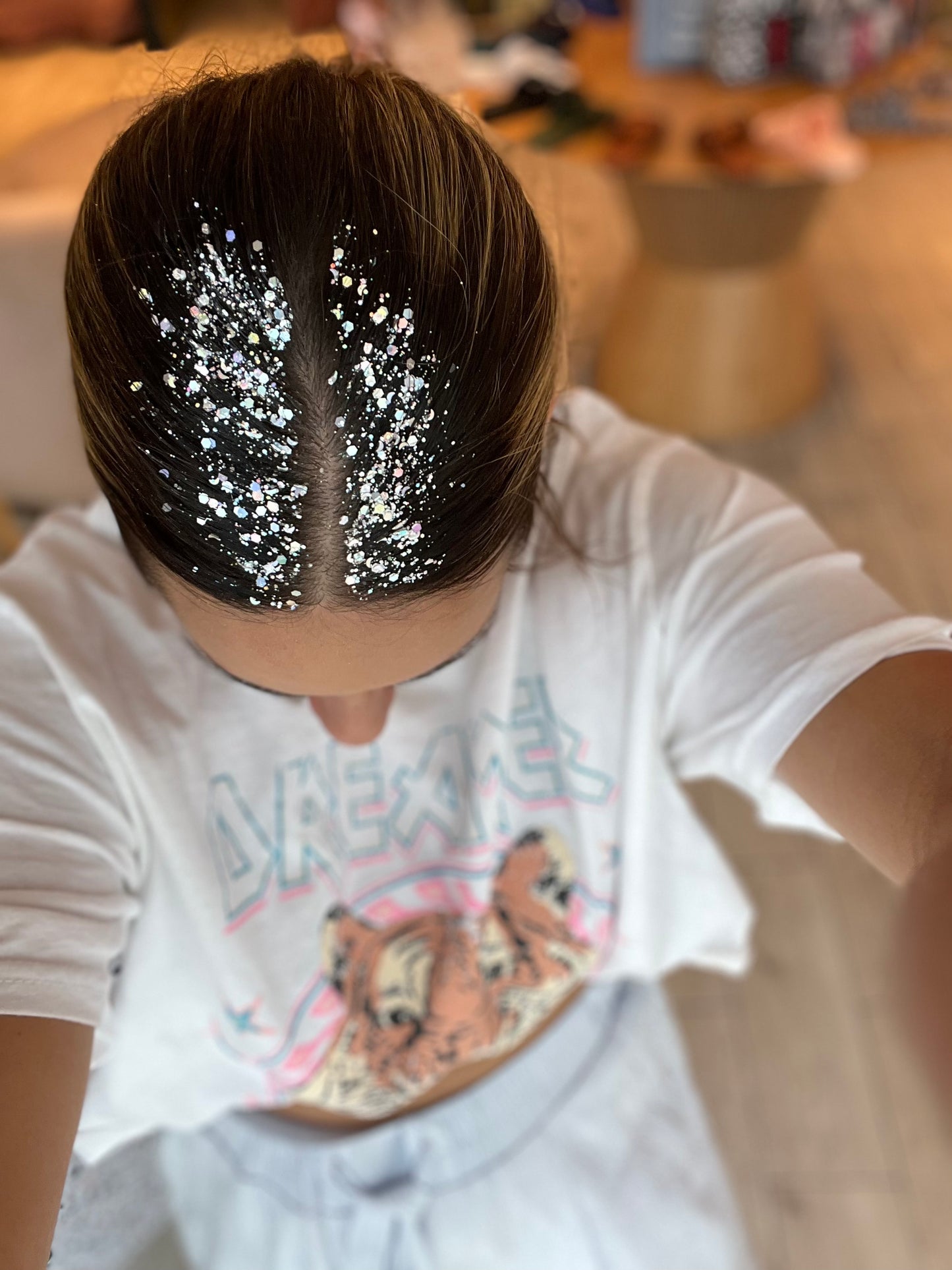 Silver Magic glitter for hair & face