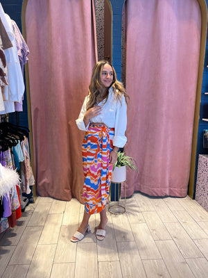 Mykonos midi skirt