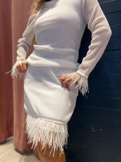 White magic skirt set