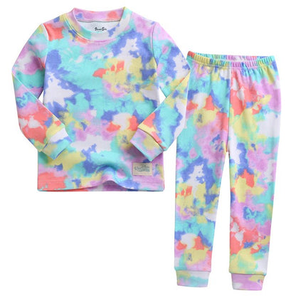 Multi tie dye pj set