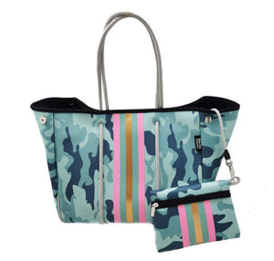 Camo neoprene handbag