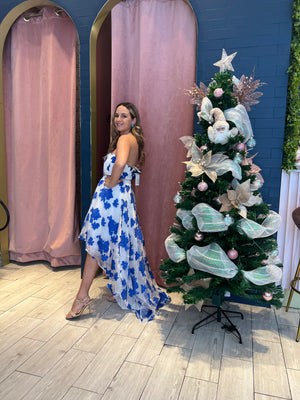 High low royal dress