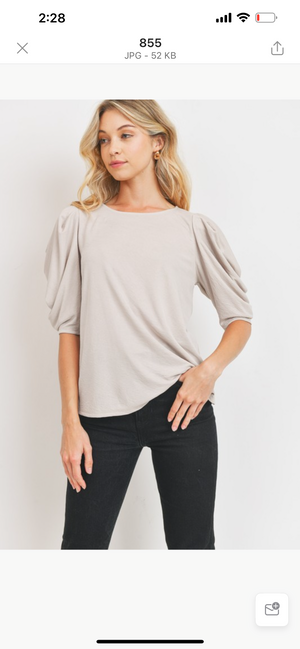 Oyster puffy top