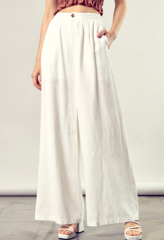 Off white palazzo pants