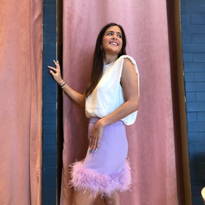 Lavender magic mini skirt