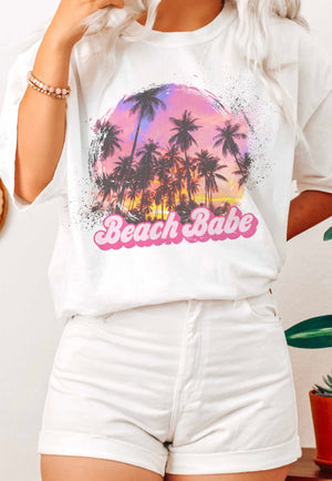 Beach babe graphic tshirt
