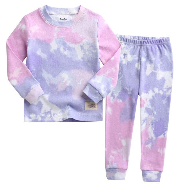 Tie dye pink  & purple pj