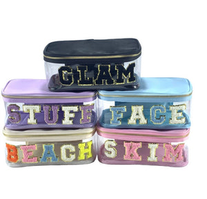 Black clear waterproof pouch