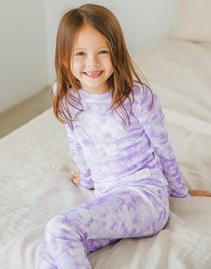 Lavender tie dye  pj for babies & kids