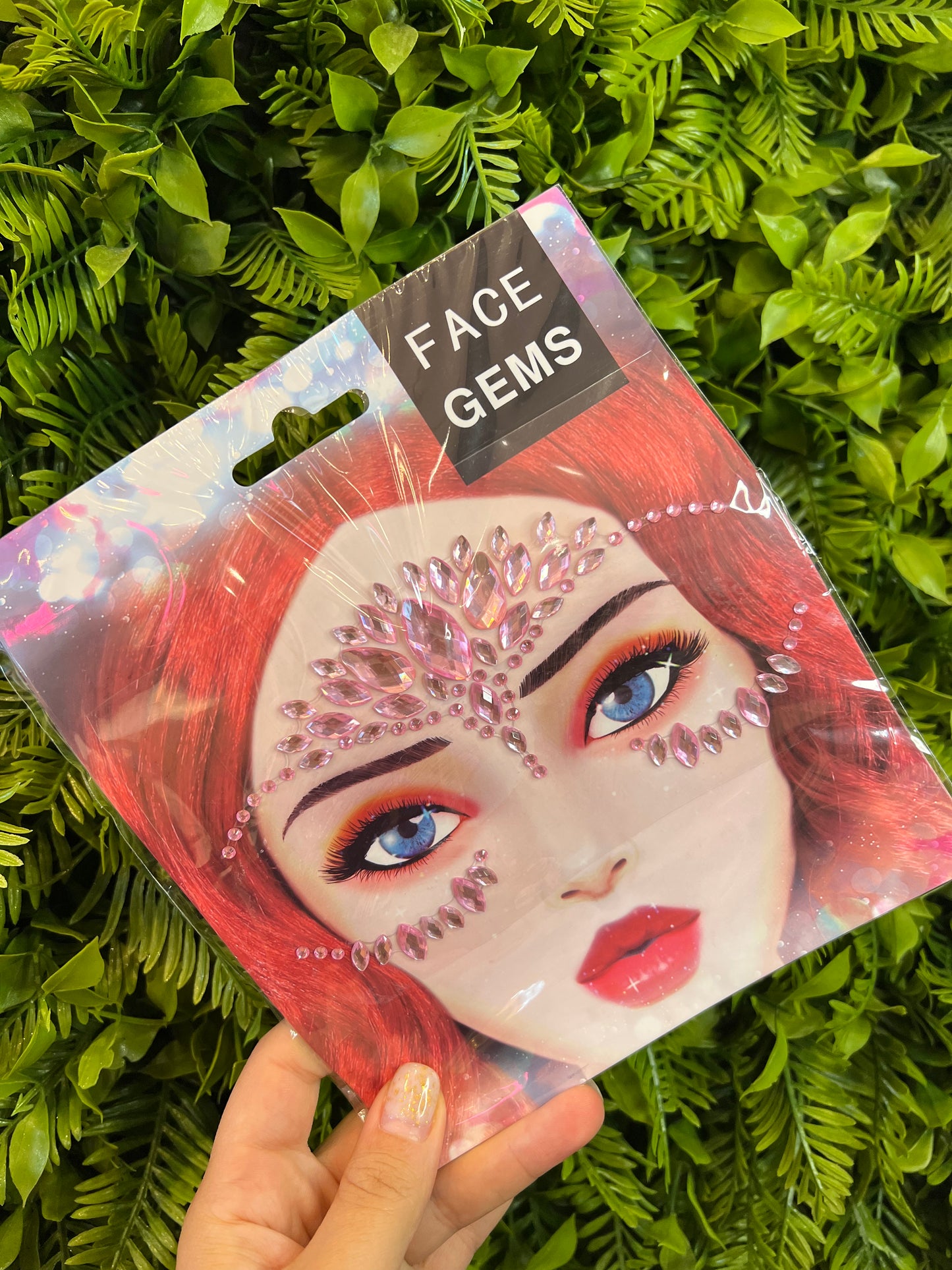 Face gems stickers