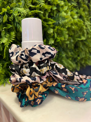 Animal print scrunchie