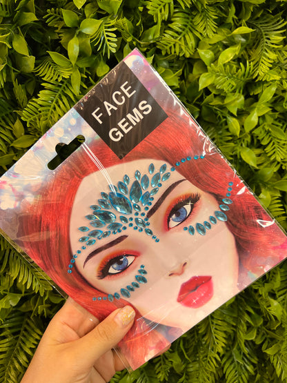 Face gems stickers