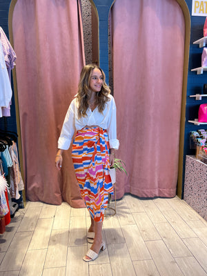 Mykonos midi skirt