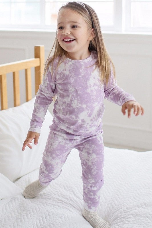 Lavender tie dye  pj for babies & kids