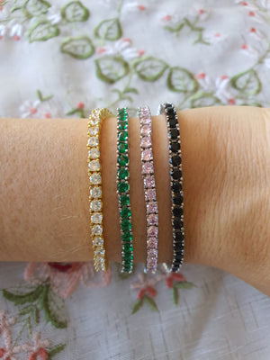 Champagne Tennis Bracelet