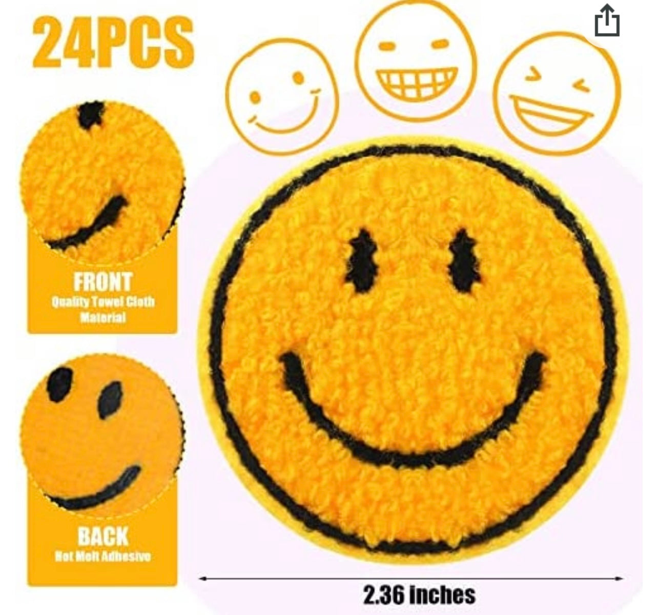 Smiley patch