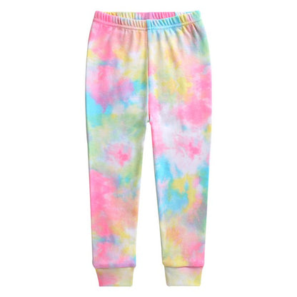 Neon tie dye pj set