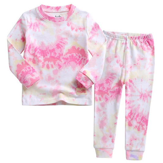 Tie dye pink & yellow pj