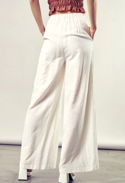 Off white palazzo pants