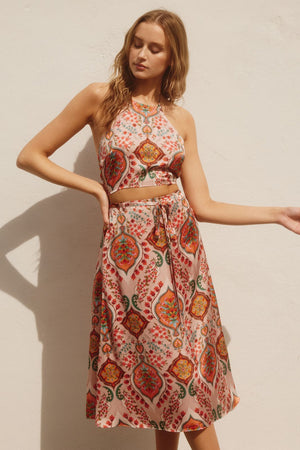 Bloom midi skirt