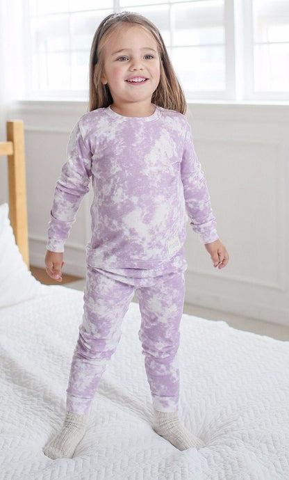 Lavender tie dye  pj for babies & kids