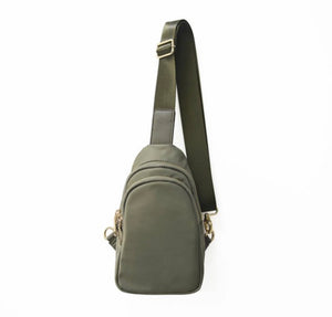 Olive fanny  chest bag